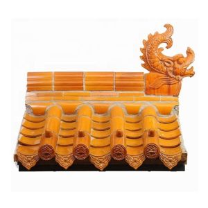 Buy cheap Hotel Glazed Ceramic Roof Tiles House Japanese Style Roof Tiles from wholesalers