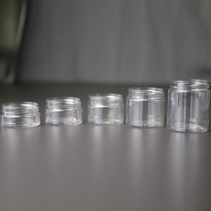 Buy cheap Customizable Logo Transparent Plastic Cosmetic Jar from wholesalers
