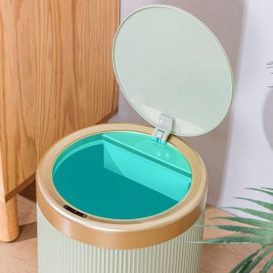 Buy cheap 10L Household Circular Stripe Automatic Induction Plastic Trash Can from wholesalers