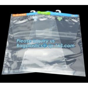 Buy cheap Hanger Plastic Hook Bag For Packaging, Hanger PVC Bed Sheet Packaging Bag With Buttons, Stationery Set packing from wholesalers