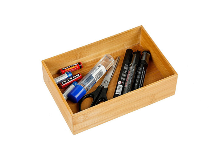Buy cheap Bamboo Wood Stacking Drawer Organizer Box with Customized Size Bamboo Storage Box from wholesalers