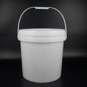 Stackable Recyclable Plastic Oil Bucket Polyethylene White 20l Bucket