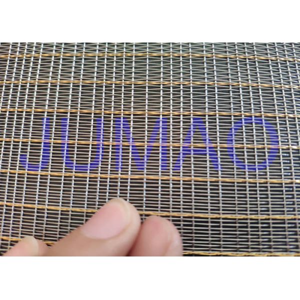 Buy cheap Customized Size Laminated Screen Mesh Decorative Glass Metal Mesh Fabric from wholesalers