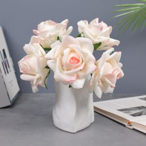 Buy cheap High end simulation flower with moisturizing and hydrating rose bouquet, with a 5-head curled edge, decorated with fake flowers for weddings product