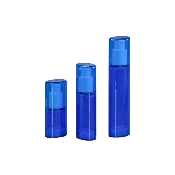 Quality Skincare Lotion Essence Packaging Airless Pump Bottles Oval Shape 15ml 30ml 50ml for sale