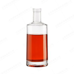 Buy cheap Customized 750ml Flat Empty Cylindrical Bottle for Whiskey Gin Rum in Custom Size from wholesalers