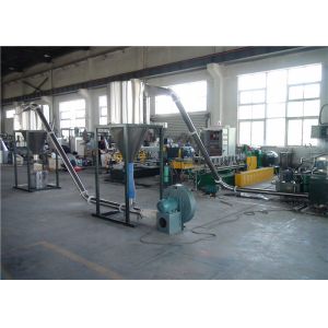 Interlock Control Plastic Pelletizing Equipment , Two Screw Extruder Machine
