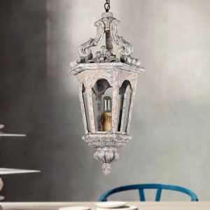 Buy cheap Small Wood lantern hanging chandelier light fixtures (WH-CI-63) from wholesalers