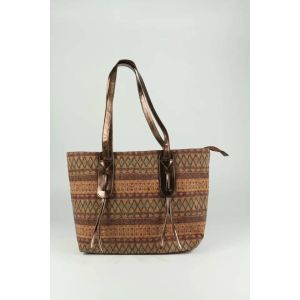 Buy cheap Popular style Cork handbag 30.5x28cm with Eco PVC handle, customized color is available from wholesalers