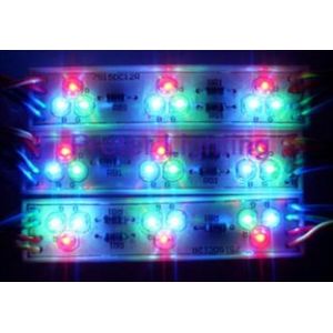 High brightness RGB / 12VDC / 0.72W SMD LED Module in 9 LEDs Ce & RoHs approval