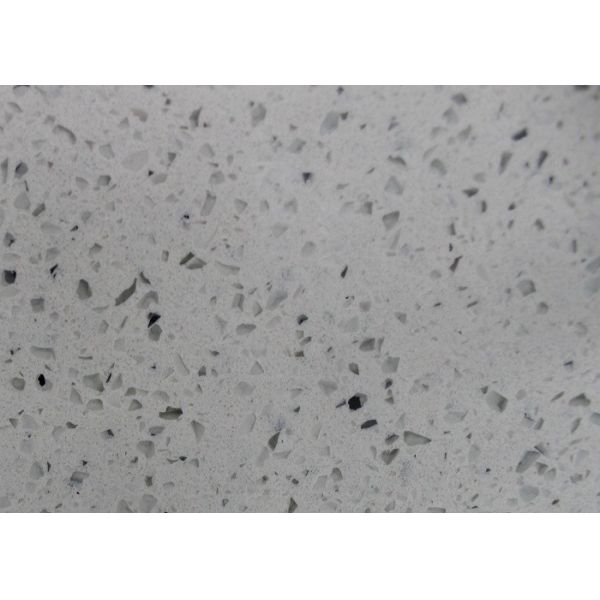 Buy cheap White Sparkle Engineered Quartz Countertops Artificial Quartz Stone Cut To Size from wholesalers