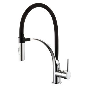 Buy cheap Curved Bracket Magnetic Pull Down Kitchen Faucet from wholesalers