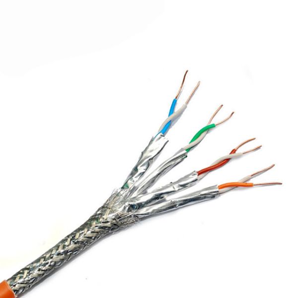Buy cheap 40G 2000Mhz CAT8 CAT7E Ethernet LAN Cable Double Shielded FTP from wholesalers