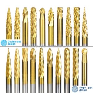 Sharp Cutting Edges Cobalt Ingredient Precision Tungsten Carbide Burr Set with 1