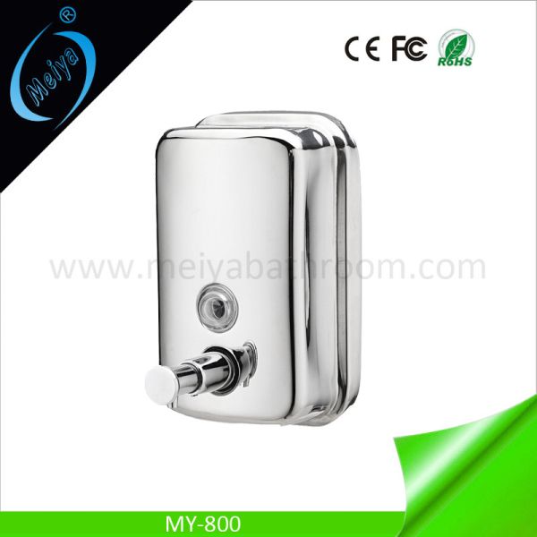 Quality 800ml 304 stainless steel wall mounted soap dispenser for sale