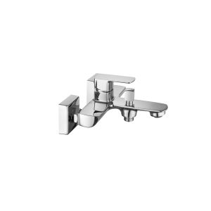 Buy cheap Chrome Brass Wall Mounted Bathroom Mixer Taps 3 Years Warranty from wholesalers