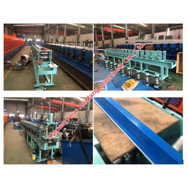 Galvanized Steel T Shaped Bar Ceiling Roll Forming Machinery For Inner Roof Decoration, Batten roof, Top hat panel
