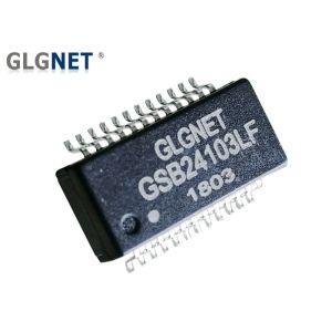 Buy cheap 350mA LAN Isolation Transformer 24 PIN 1000 Base -T SMT Discrete With POE Function from wholesalers