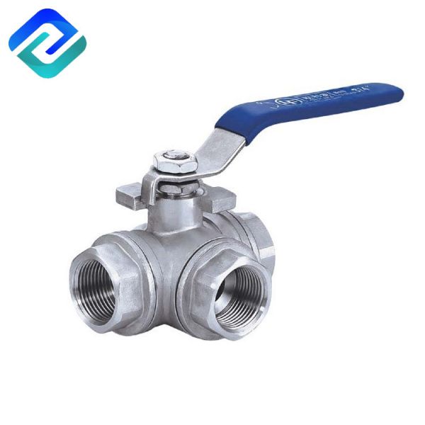 Quality 4 Inches Diaphragm Type Tee Three Way Casting Ball Valve for sale