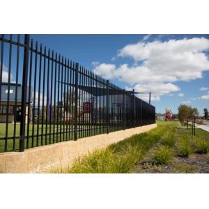 Buy cheap 1.8X2.5m Garrison Steel Picket Fence Panel | Steel Picket Fence Factory Garrison, Hercules Fence from wholesalers