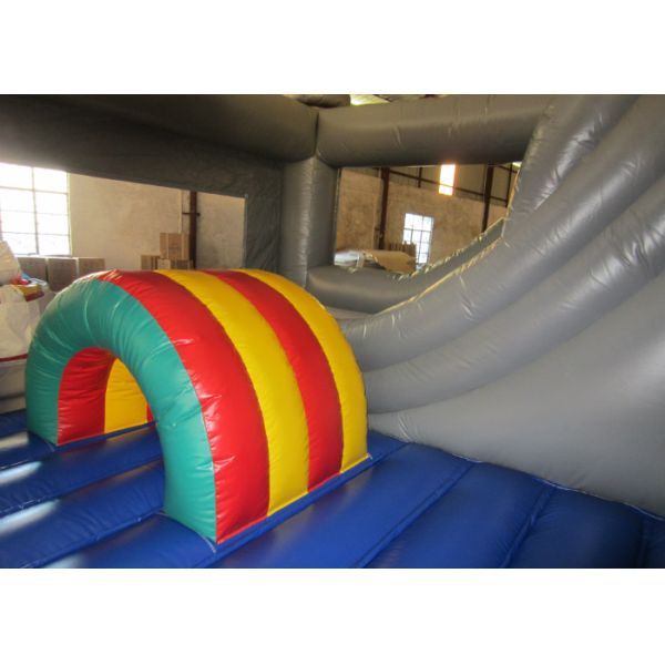 Dragon Design Inflatable Jump House Waterproof Digital Printing 6 X 6m For Amusement Park
