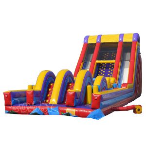 Tarpaulin Inflatable Obstacle Course Extreme Rush Obstacle Races Slide