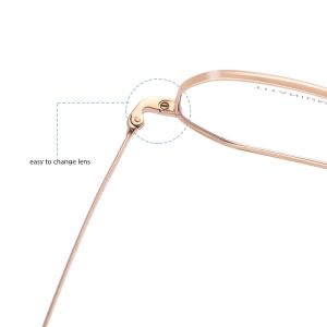 Optical Flexible Titanium Frame Glasses With Transparent Lenses