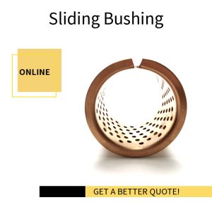 Flanged Bronze Bushings Plain CuSn8 Mesh