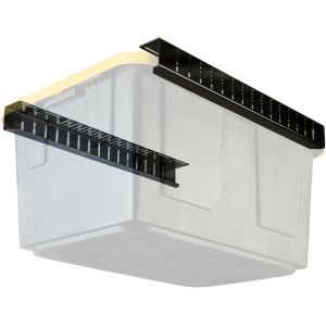 Buy cheap Painting Folding Overhead Bin Rack for Adjustable Width and Orientation Ceiling Mount from wholesalers