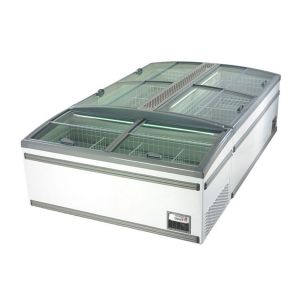 Buy cheap Chest Deep Island Freezer Showcase Commercial Top Slid Glass Door Plug In from wholesalers
