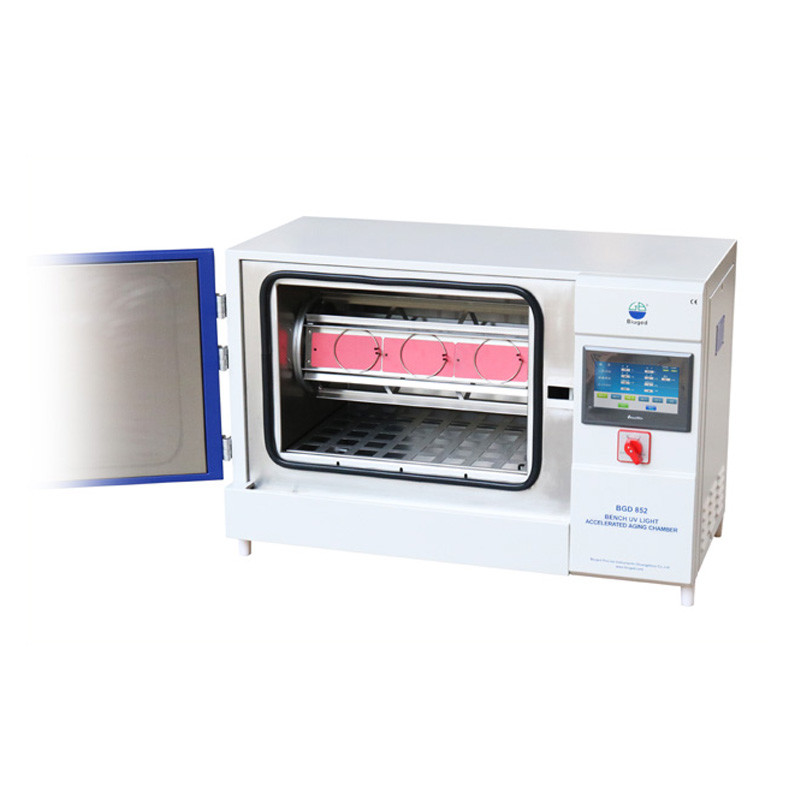 Buy cheap BGD 852 Bench UV light Accelerated Aging Chambers UV Light Accelerated Weathering Test Machine from wholesalers