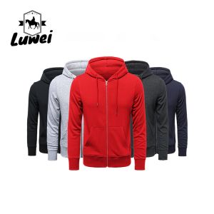 Buy cheap Casual Custom Long Sleeve 85% Baumwolle Knitted Cardigan Cotton Pullover Plain Zip Up Men's Baggy Sweatshirt Hoodies from wholesalers