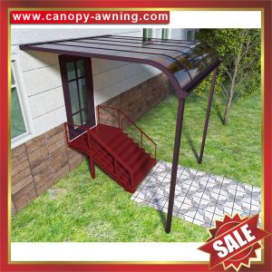 excellent anti-uv sunshade waterproofing modern glass polycarbonate awning