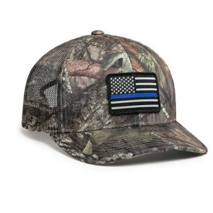 Buy cheap Plain Camo Trucker Hat Mesh Back with embroidery patch, Unisex Mesh Trucker Cap from wholesalers