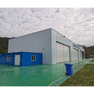 Buy cheap Steel Structure Building Aircraft Hangar Warehouse, Galvanized Prefabricated Steel Frame from wholesalers