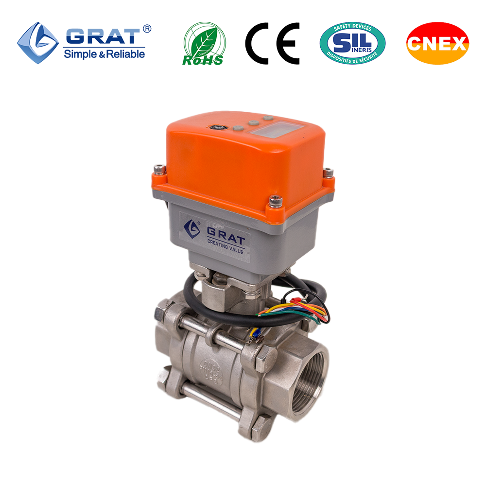 Buy cheap Smart DN25 Motorized Ball Valve with IoT Connectivity for Remote Monitoring and Control in Water Treatment and HVAC Systems from wholesalers