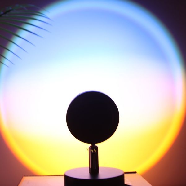 Desktop adjustable usb bedroom decorative table led night single color sunrise