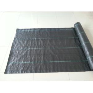 China Black Color Weed Control Fabric, Ground Cover, PP woven Fabric, 2m x 100m/roll on sale