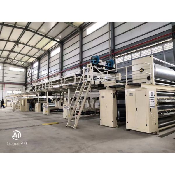 Dpack corrugator WJ150-2500 3 Layer Corrugated Cardboard Production Line with