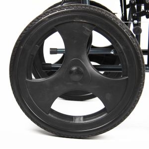 Buy cheap Solid Rear Wheel Manual Aluminium Folding Wheelchair With Fixed Armrest from wholesalers