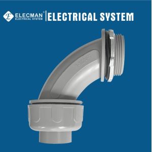 Buy cheap 90 Degree Flexible Conduit Fittings Nylon Liquid Tight Connector 3/8" to 2" from wholesalers