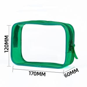 Buy cheap New Large-Capacity Makeup Bag Waterproof PVC Storage Pouch Transparent & Colorful Zipper Toiletry Bags Portable with LOGO from wholesalers