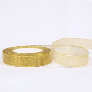Buy cheap Gold Metallic Ribbon personalized metallic ribbon craft ribbon from wholesalers