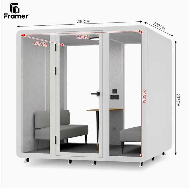 Buy cheap Customizable Soundproof Office Pod Modular Private Work Booth Adjustable from wholesalers