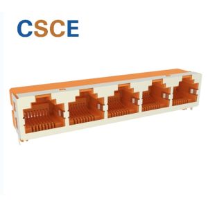 Buy cheap Shielded 5 Port 1.5A Female RJ45 Modular Jack from wholesalers