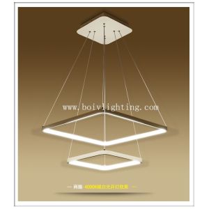 Buy cheap Aluminium Acrylic  LED Pendant  Square 120W White  700*700*1000MM Modern from wholesalers