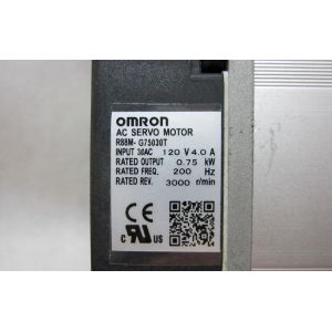 Buy cheap OMRON R88M-G75030T 50W 120V  Industrial AC Servo Motor 3000rpm High-accuracy positioning with fully-closed control from wholesalers