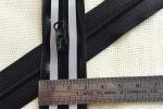 Buy cheap Black Colour Wide Tape Water proof  3#  Reflective Zipper For Outdoor from wholesalers