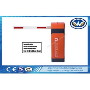 Buy cheap MCBF 5 Million Times DC Brushless Motor Car Parking Barriers 24V DC Barrier Gate With Curved Arm from wholesalers