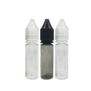 15ml Transparent Childproof PET Plastic Bottle For E Liquid